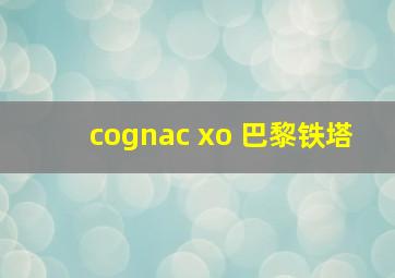 cognac xo 巴黎铁塔